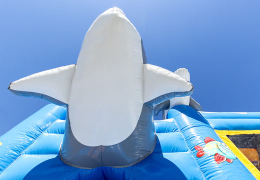 Castillo hinchable mediano con temática de delfines y tobogán para niños. Ordene castillos hinchables en línea en JB Hinchables España