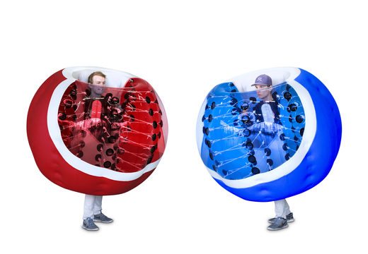 Ordene bolas de burbujas inflables azul rojo para niños. Compre bolas de burbujas inflables ahora en línea en JB Hinchables España