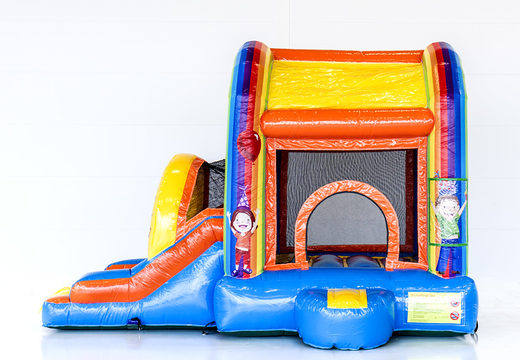 Jumpy fiesta extra divertida castillo hinchable con tobogán a la venta para niños. Ordene castillos hinchables en línea en JB Hinchables España