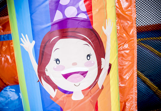 Compre pequeño castillo hinchable para niños con tobogán extra divertido para fiestas en JB Inflatables. Ordene castillos hinchables con tobogán en línea en JB Hinchables España