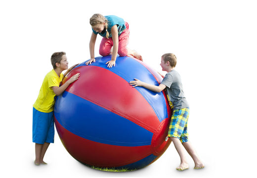Compra super balones hinchables multiusos de 1,5 y 2 metros azul-rojo para grandes y pequeños. Ordene artículos inflables en línea en JB Hinchables España