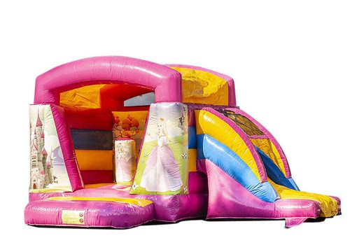 Compra un pequeño castillo inflable de interior multifuncional en tema princesa para niños. Compra inflables en línea en JB Hinchables España