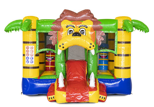 Pequeño castillo hinchable con tobogán con temática de león a la venta para niños. Compre castillos hinchables en línea en JB Hinchables España