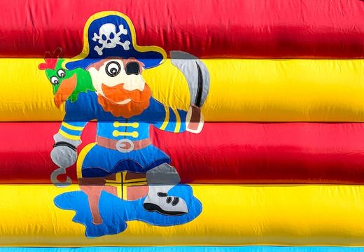 Compra un grande castillo inflable  con un tema pirata para niños. Ordena castillos inflable en línea en JB Hinchables España