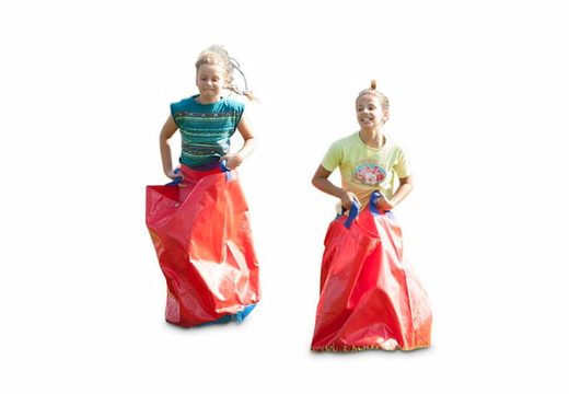 Compra bolsas rojas de carreras de sacos para grandes y pequeños. Ordene artículos inflables en línea en JB Hinchables España
