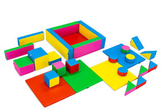 Juego de Softplay XL con tema estándar y bloques coloridos para jugar